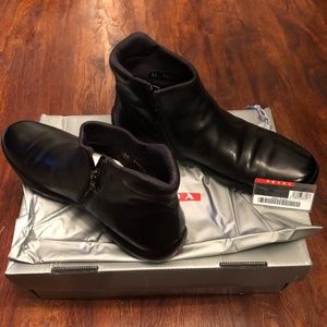 Men’s Prada Sport Napa letter boots